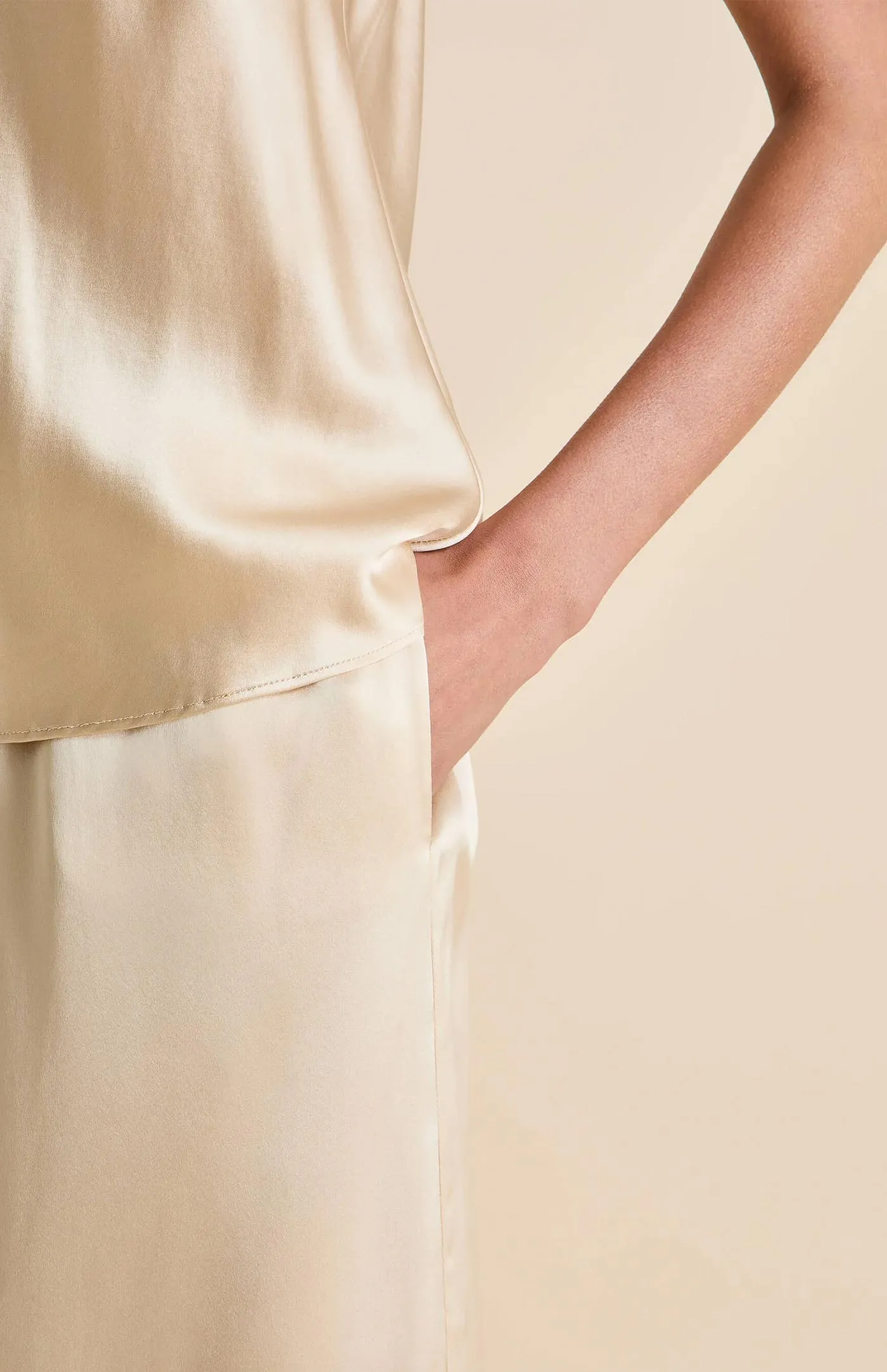 Gilded Gold | Satin Loungewear Set