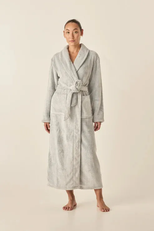 Gingerlilly Plush Robe - Grey