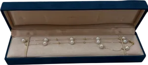 GINGIBERI The Starry Night real Pearl And 14k Yellow Gold Necklace