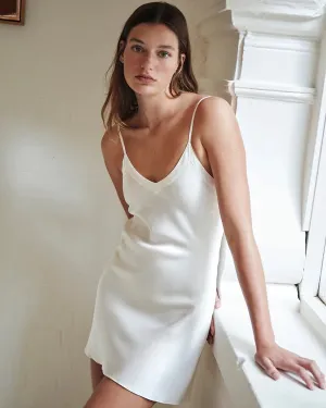 Ginia - Silk Chemise - Creme