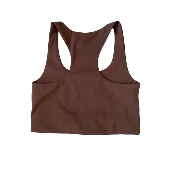 Girlfriend Collective Women's Paloma Racerback Sports Bra in Earth Color XS