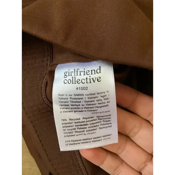 Girlfriend Collective Women's Paloma Racerback Sports Bra in Earth Color XS