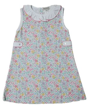 Girl's ruffled collar dress Spring Meadows Collection