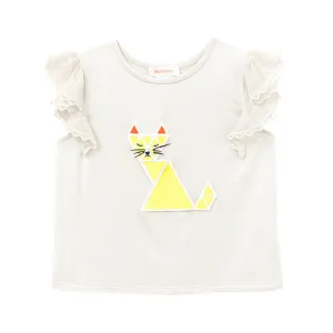 Girls Sireen Jersey Top - Cream