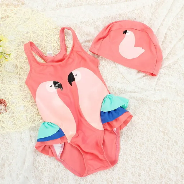 Girls Swimwear Cute Kids Swimsuit