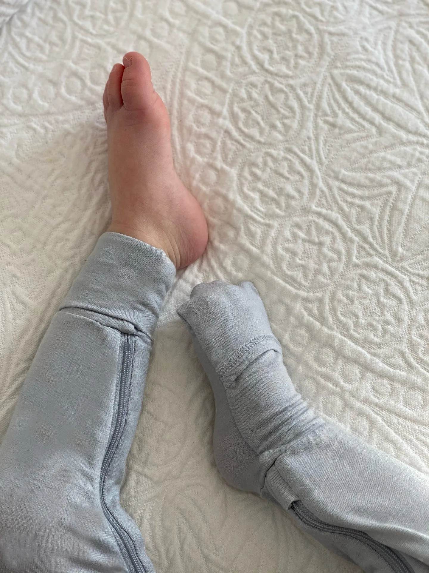 günamüna Convertible Footie Fog Grey Solid (Min. of 2, multiples of 2)