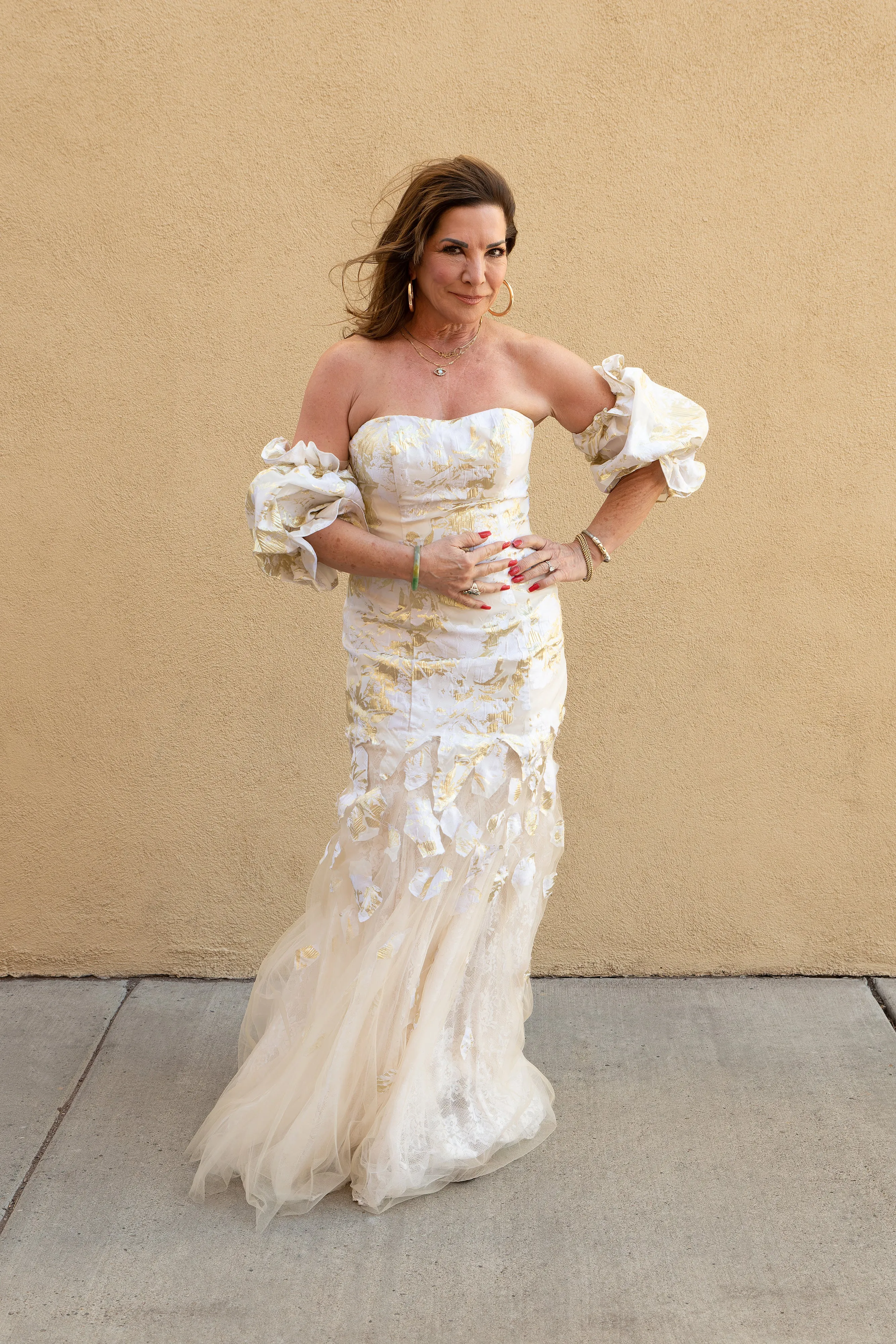 Gold Foil Gown