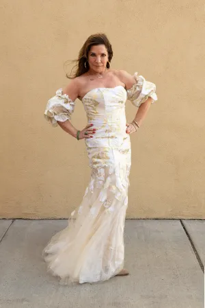 Gold Foil Gown