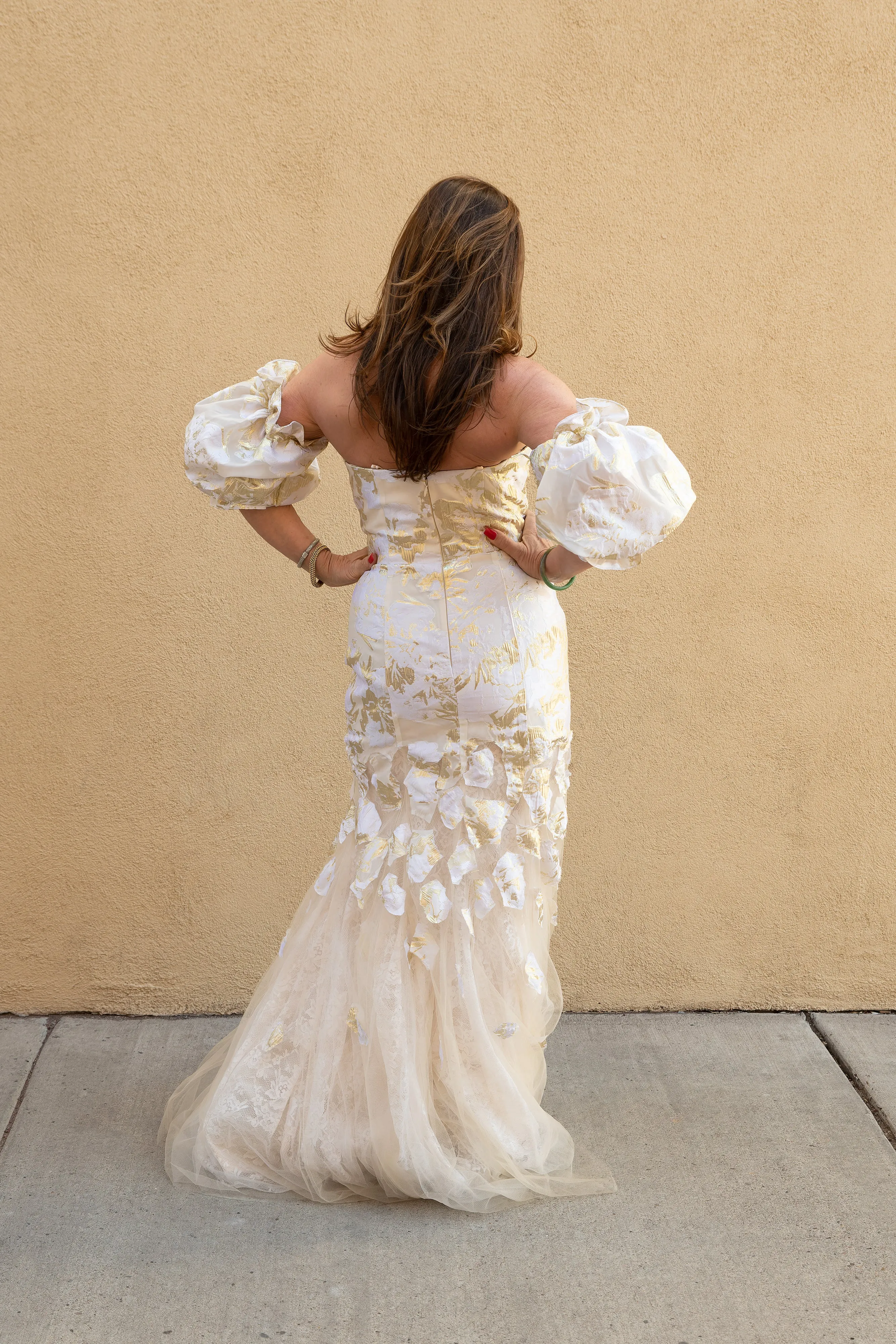 Gold Foil Gown