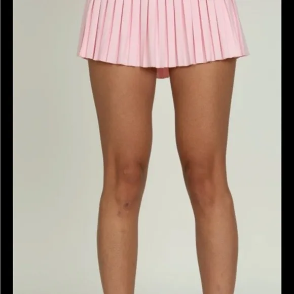 Goldhinge ALMOND BLOSSOM PLEATED TENNIS SKIRT Size Large
