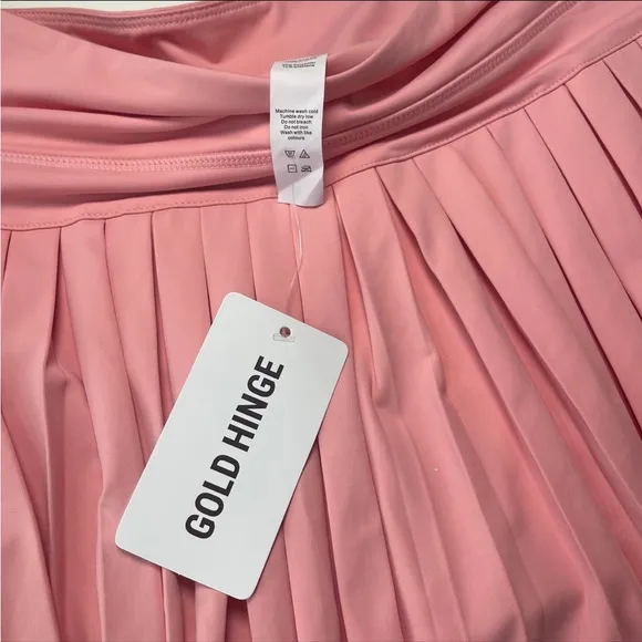 Goldhinge ALMOND BLOSSOM PLEATED TENNIS SKIRT Size Large