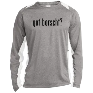 got borscht? - Men's Long Sleeve Colorblock Activewear Performance T