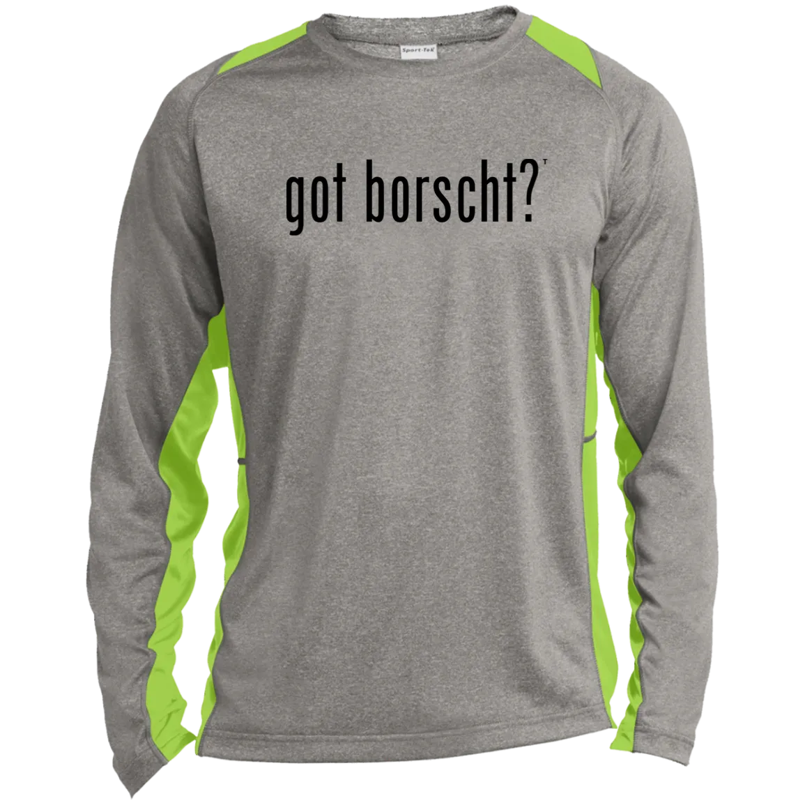 got borscht? - Men's Long Sleeve Colorblock Activewear Performance T