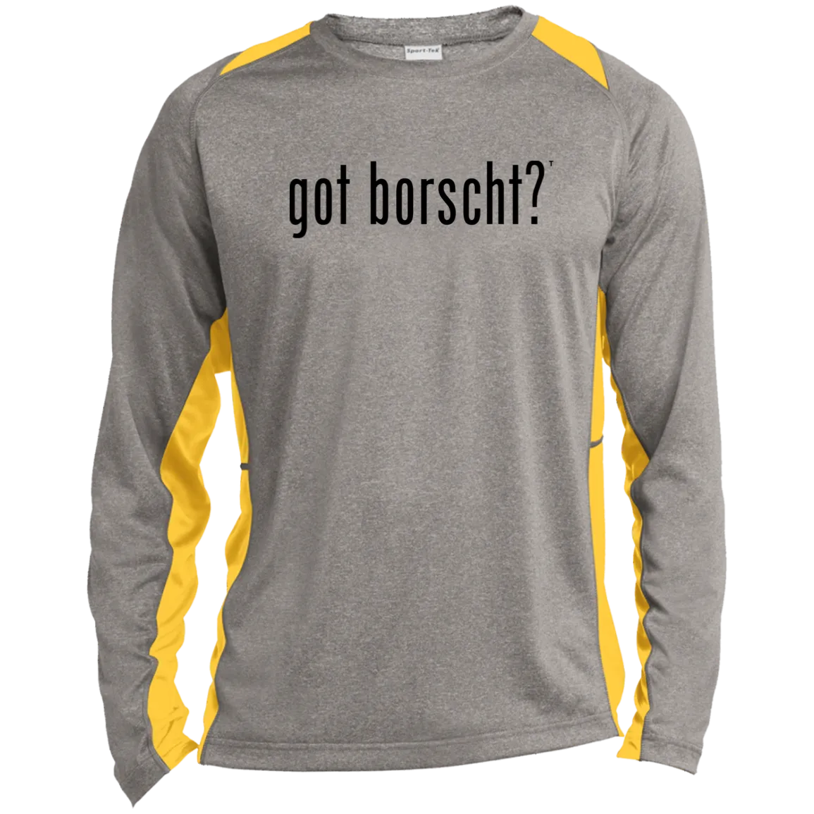 got borscht? - Men's Long Sleeve Colorblock Activewear Performance T