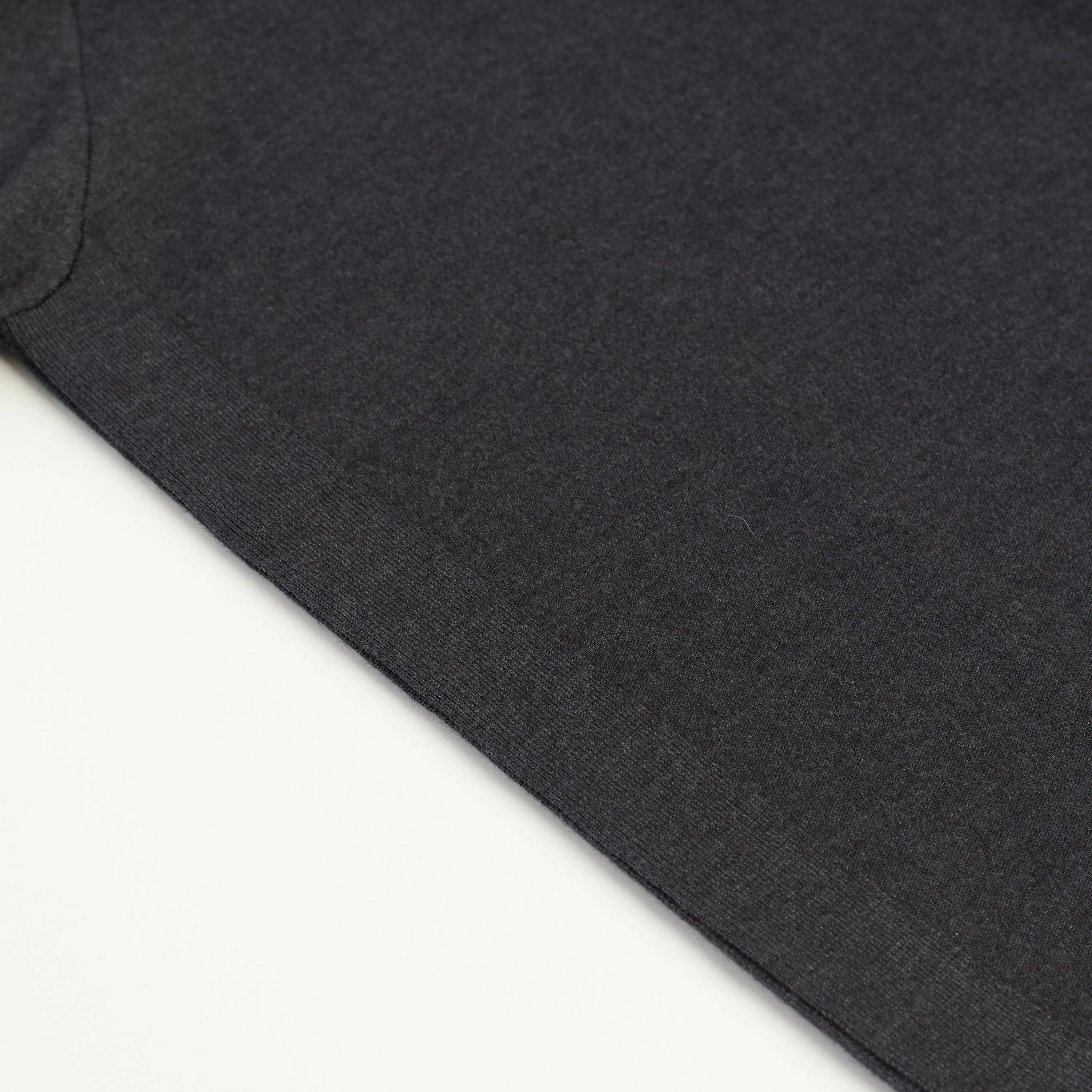 Gray Mezzocollo Balfour Sweater - 1/4 Zip, Knit, Cashmere/Silk/Wool