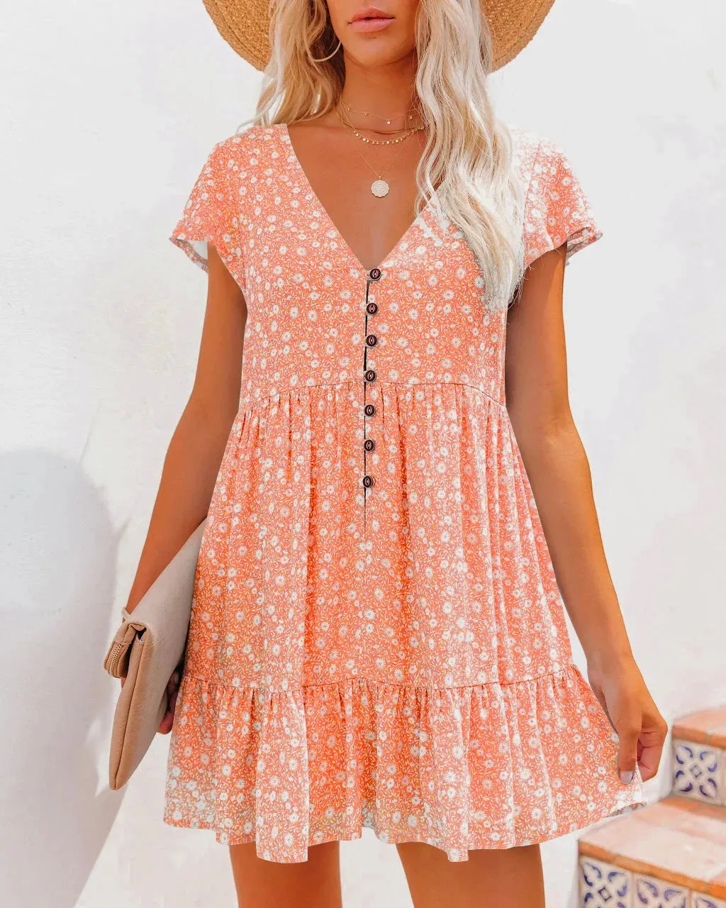 Gwendolyn® | Short Dress With A V-Neck