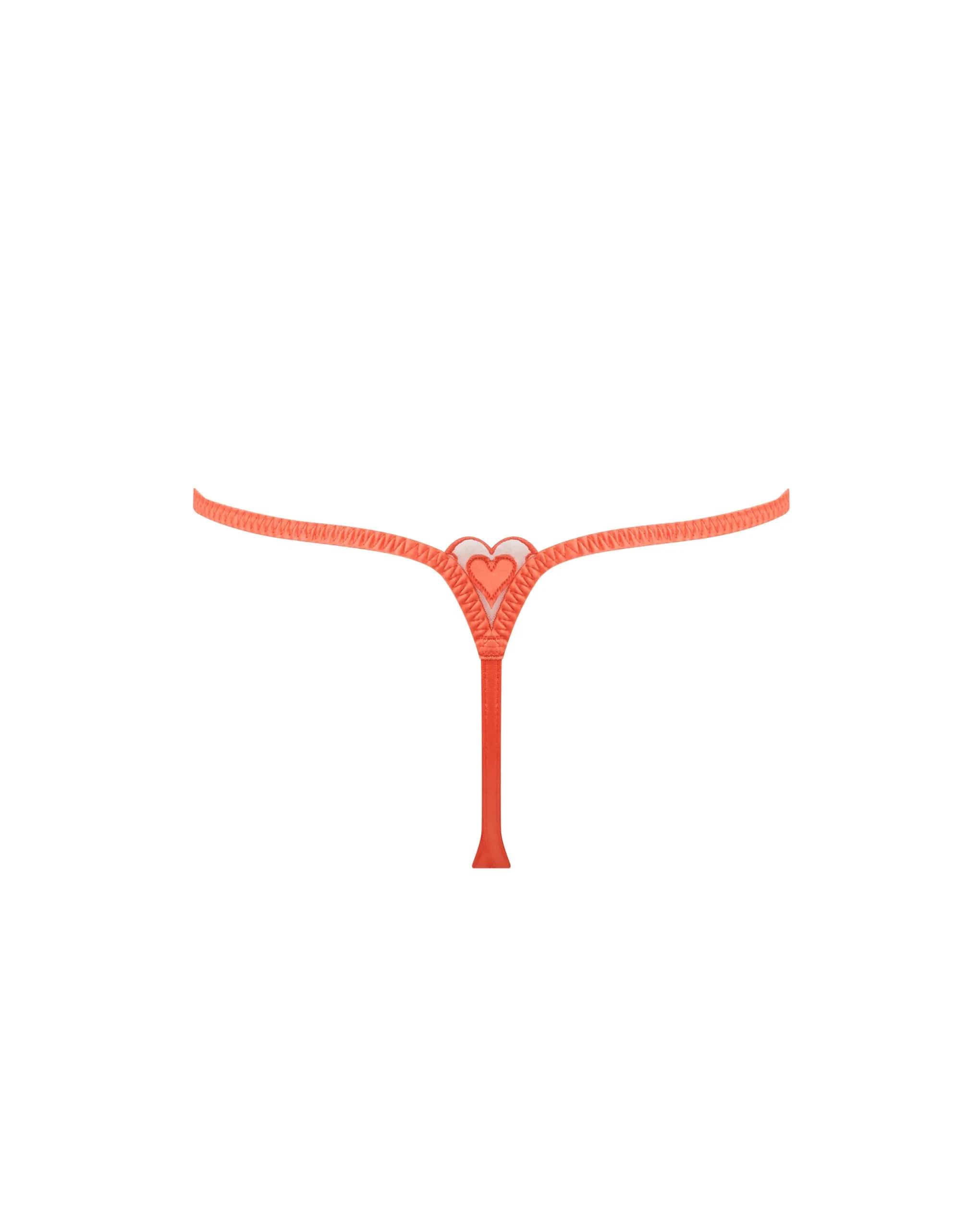 Harlow Thong Hot Coral/Sheer