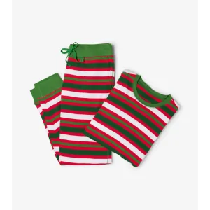 Hatley Candy Cane Stripes Men's Pajama Set