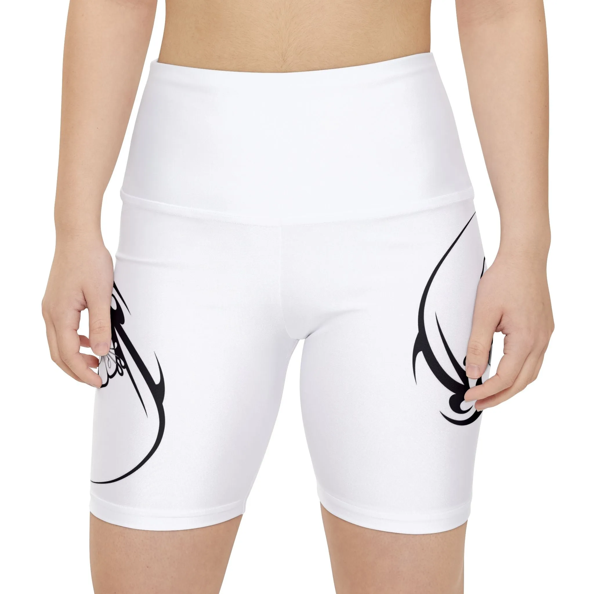 Hawaiian Floral Women's Workout Shorts - Stylish Activewear for Fitness Enthusiasts