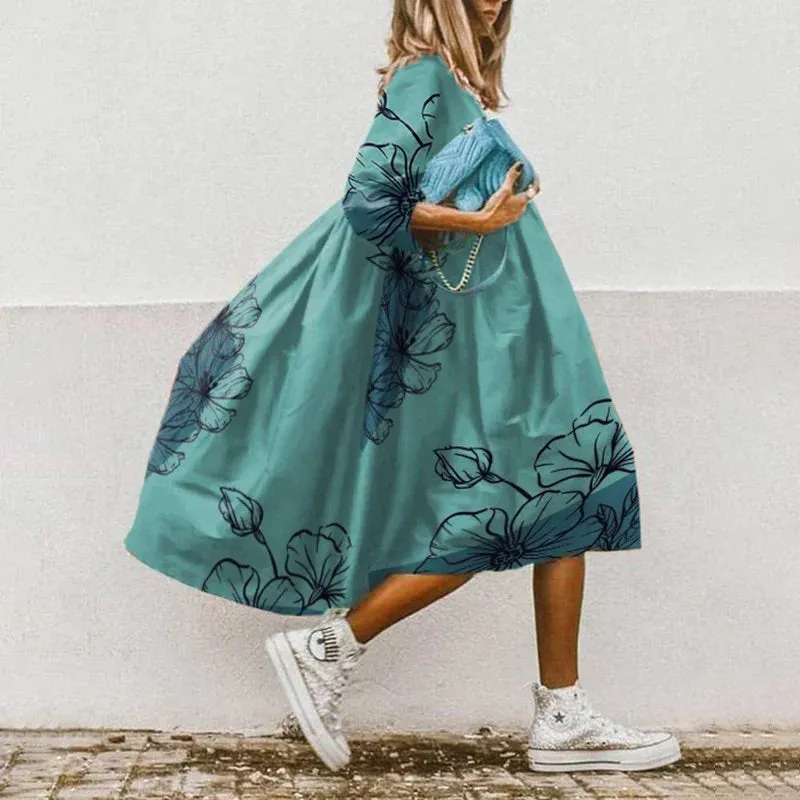 Hebe® | Elegant And Festive Printed Dress