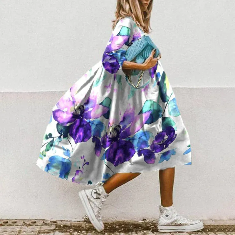 Hebe® | Elegant And Festive Printed Dress