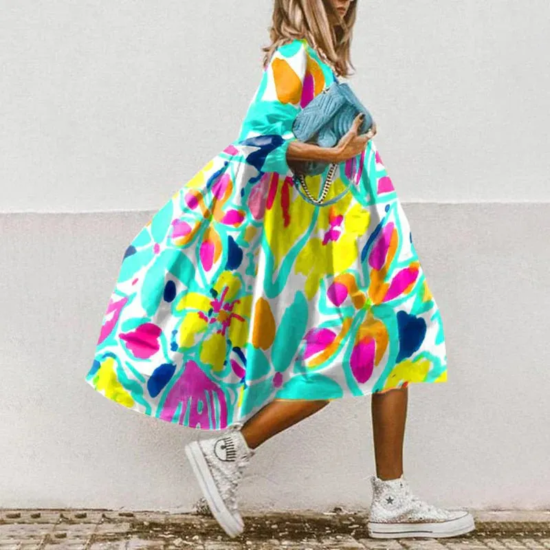 Hebe® | Elegant And Festive Printed Dress