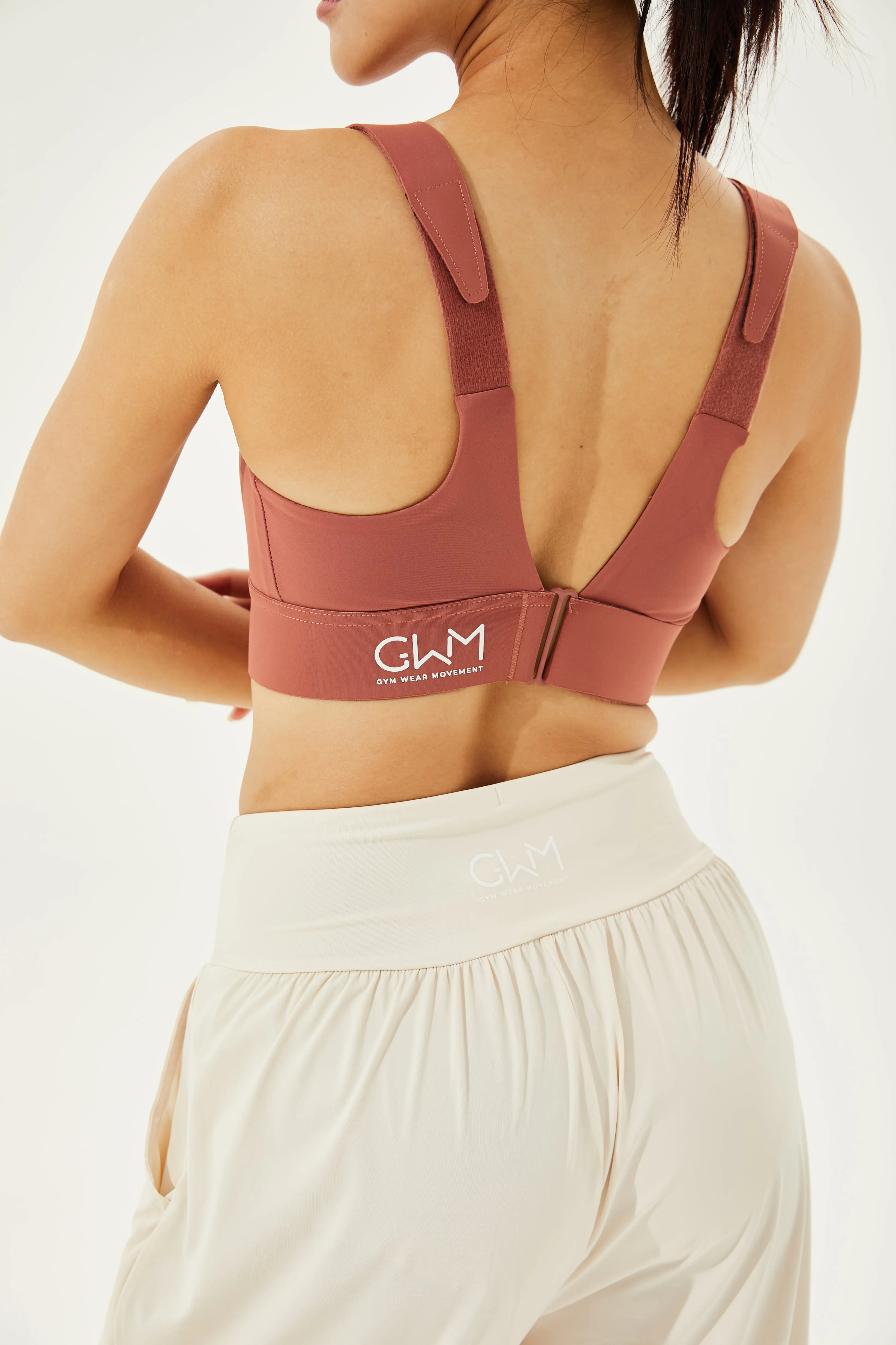 High Intensity Fully Adjustable PowerFlex Sports Bra with Zip and Moulded Bra Cups (Up To 4XL)