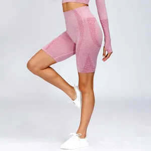 High Waist Workout Shorts Women - Vital Seamless Fitness Yoga Shorts, Scrunch Butt Running Shorts, Sport Gym Leggings