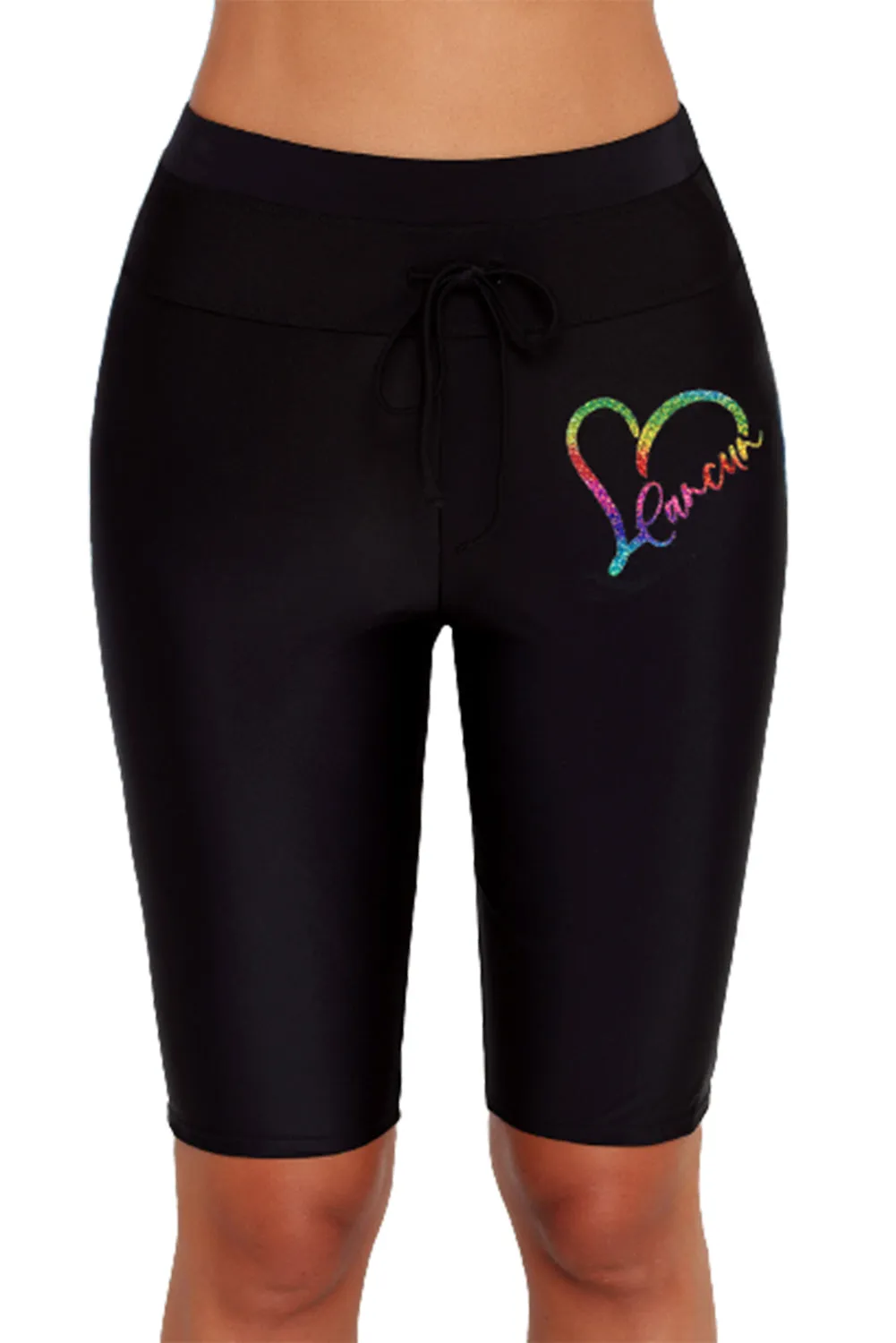 High Waisted Boardshort Swim Bottom