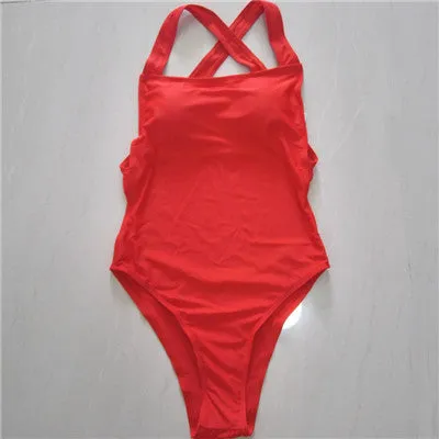 Hot Push-up Padded One Piece Monokini Bandage Swimsuit