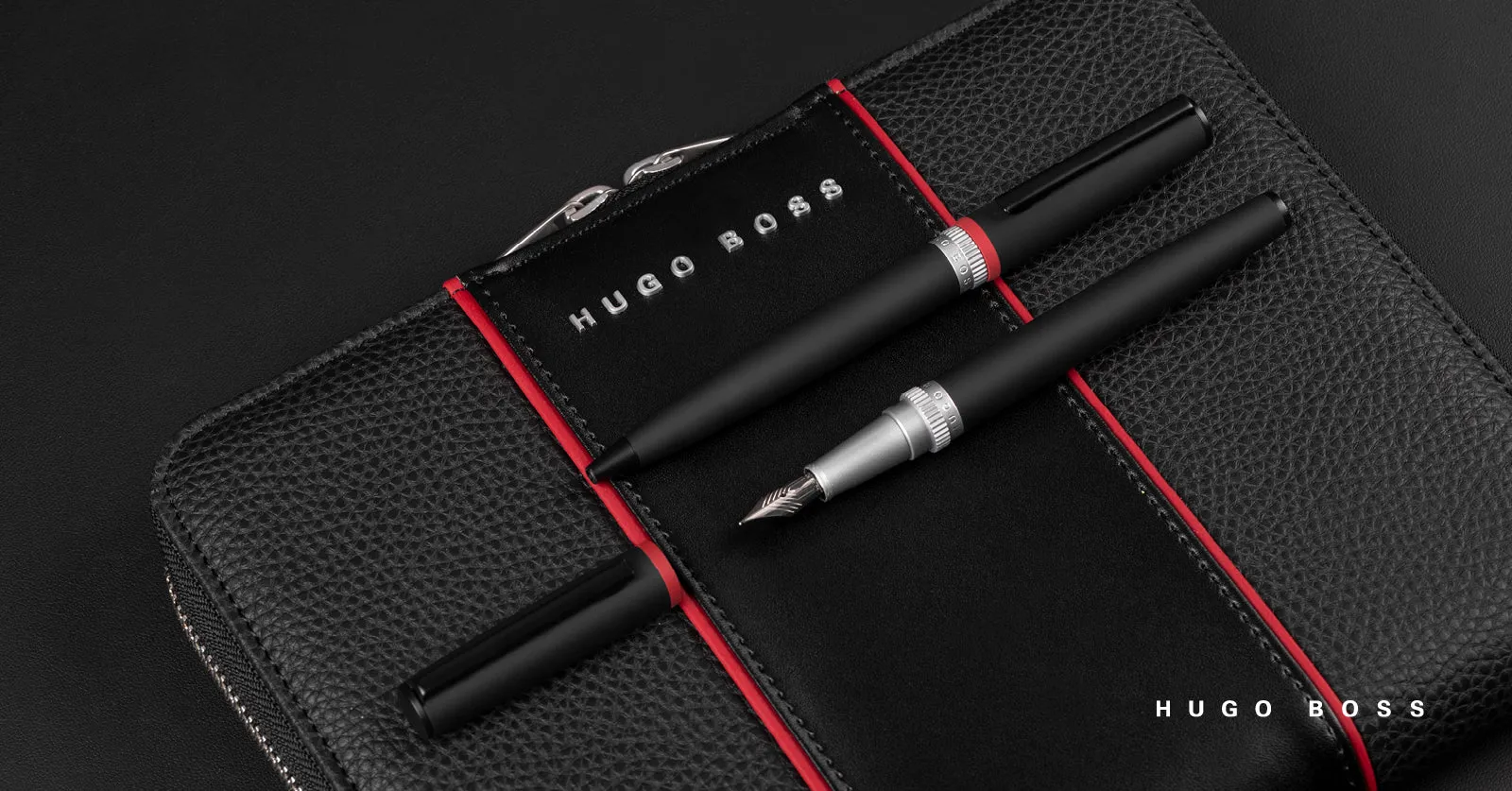 HUGO BOSS HTM802A-Conference folder A5 Gear Black
