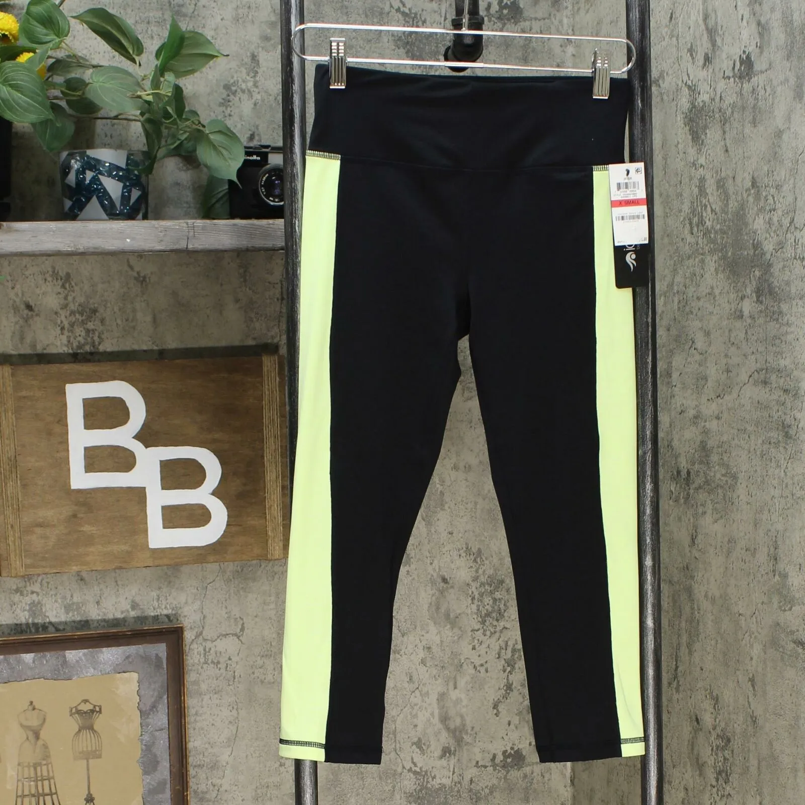 Ideology Women's Colorblocked Cropped Leggings