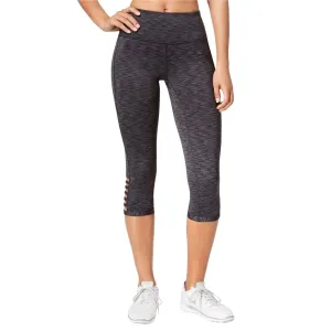 Ideology Women's Space Dyed Cropped Cutout Leggings