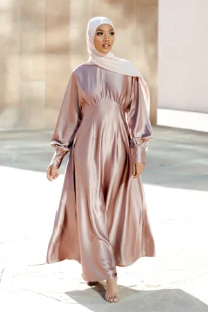 Imelda Batwing Dress - Rose Taupe