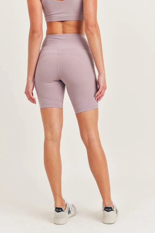 Impact Luxe Tactel-Lycra Biker Shorts