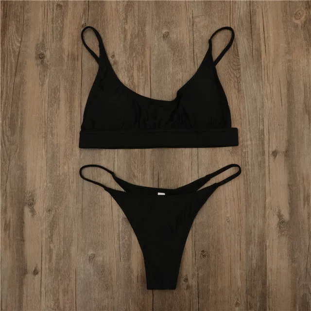 In-X Thong one piece swimsuit Sexy neon bikini 2020 High cut swimwear women Monokini Backless bodysuit One-piece suit Beach wear