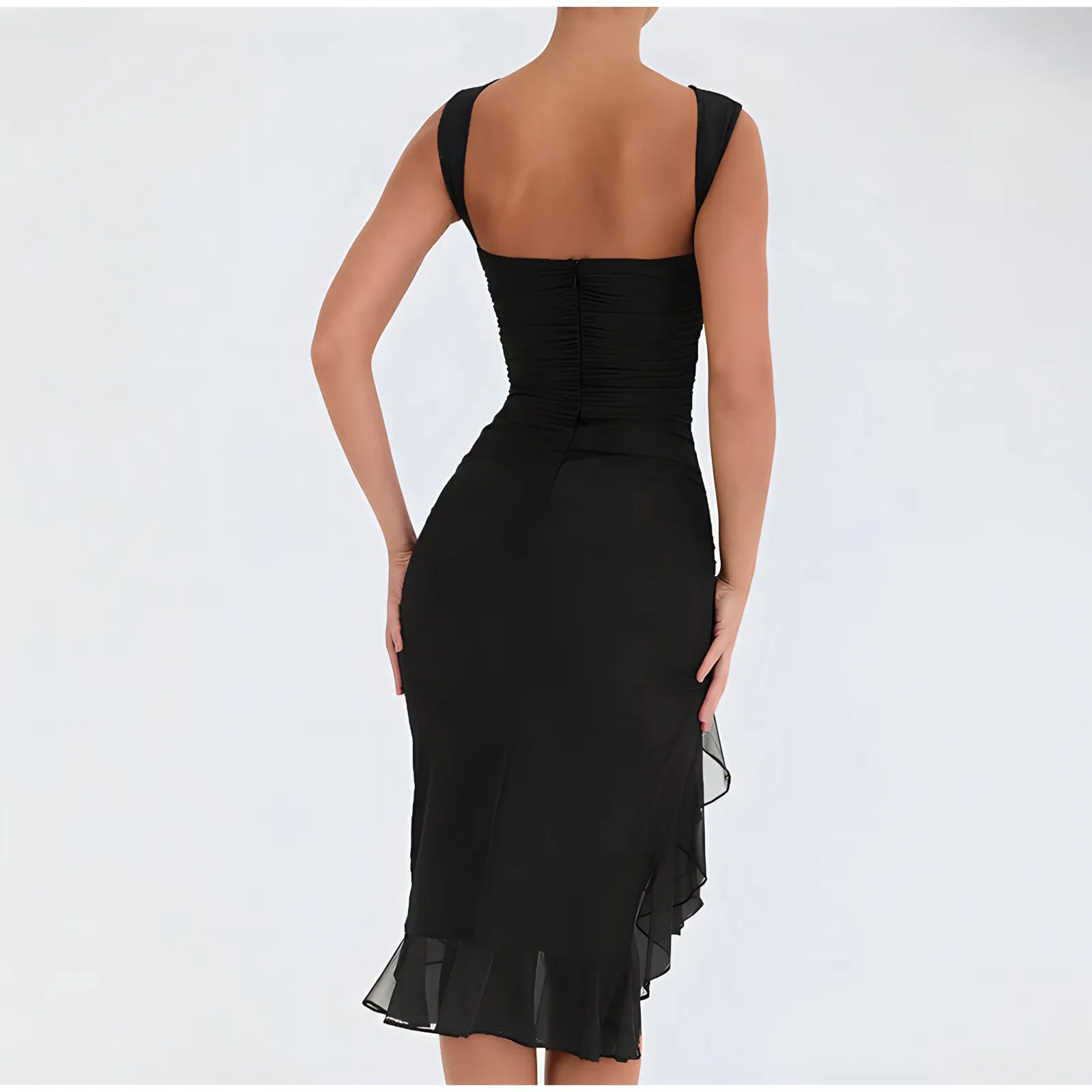Irene® | Midi Dress With Ruffles