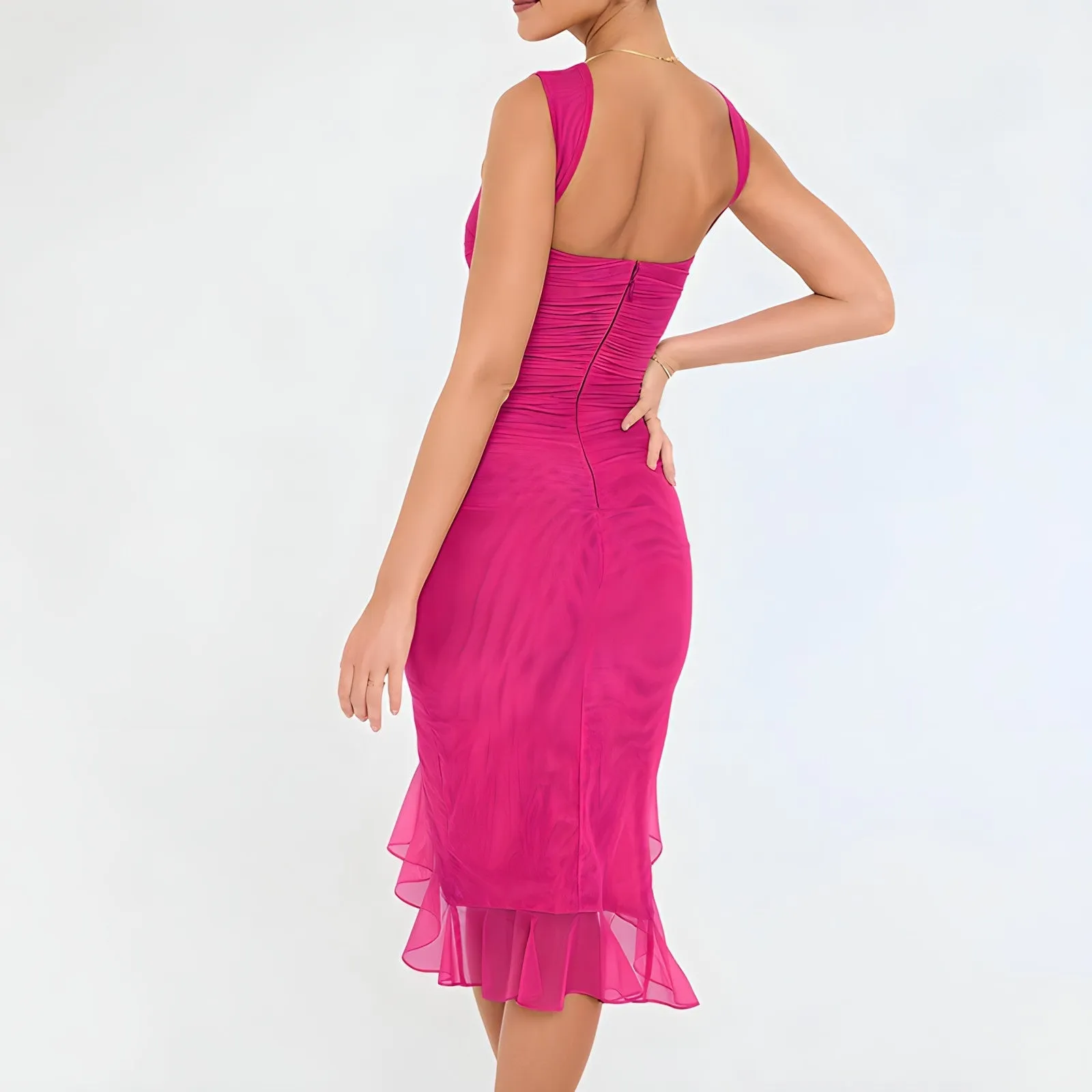 Irene® | Midi Dress With Ruffles