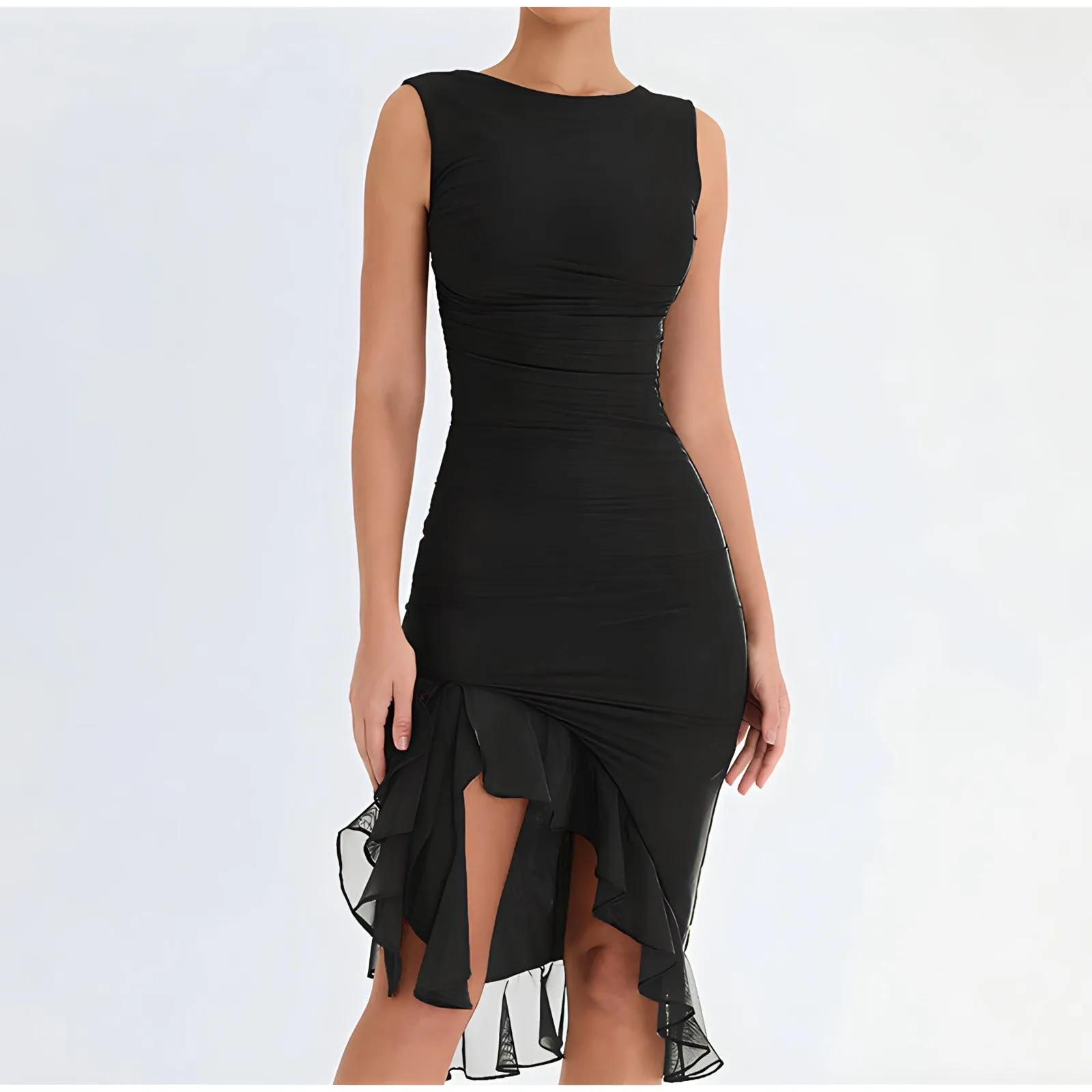 Irene® | Midi Dress With Ruffles