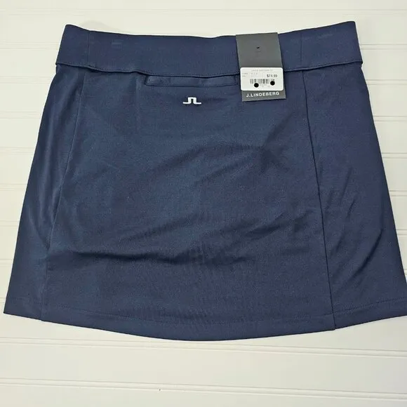 J Lindenberg Amelie Women's Navy Blue Active Performance Golf Skort Size L NWT