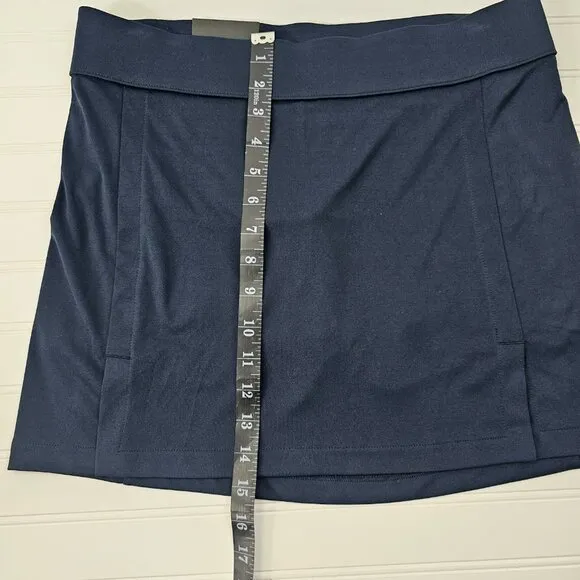 J Lindenberg Amelie Women's Navy Blue Active Performance Golf Skort Size L NWT
