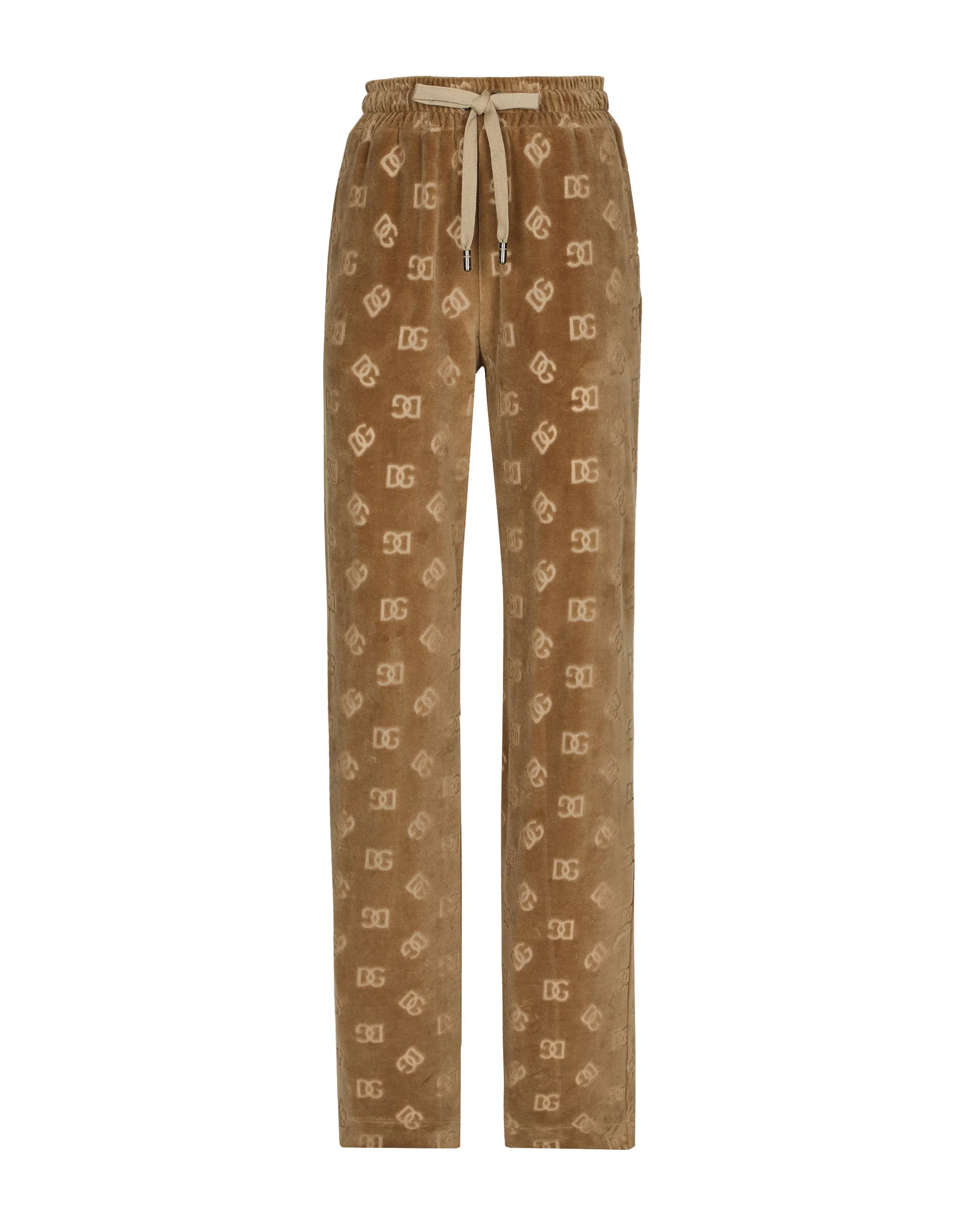 Jacquard chenille jogging pants with DG logo