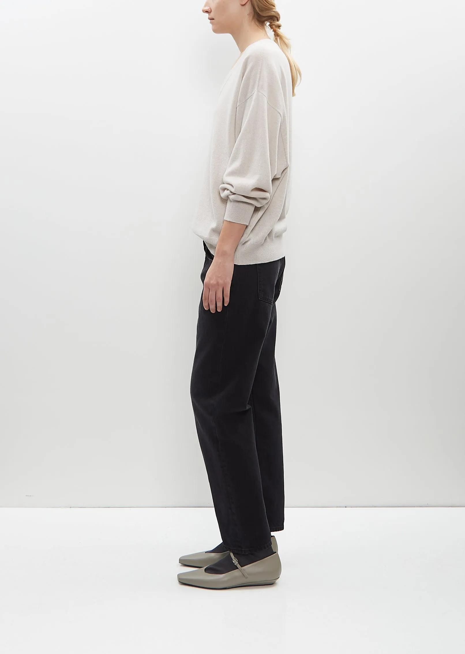 Jade V-Neck Sweater — Haze