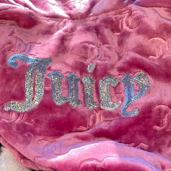 Juicy Couture Pink Plush Robe Intimates &amp; Sleepwear