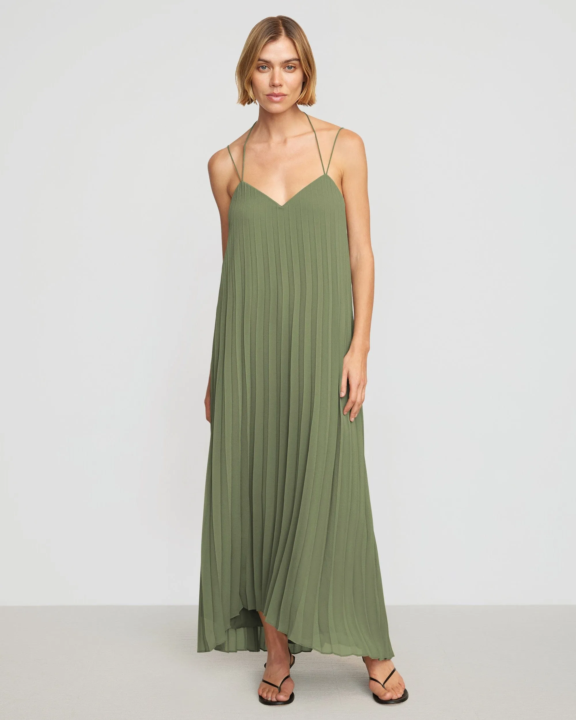 Juliette Pleated Maxi Dress