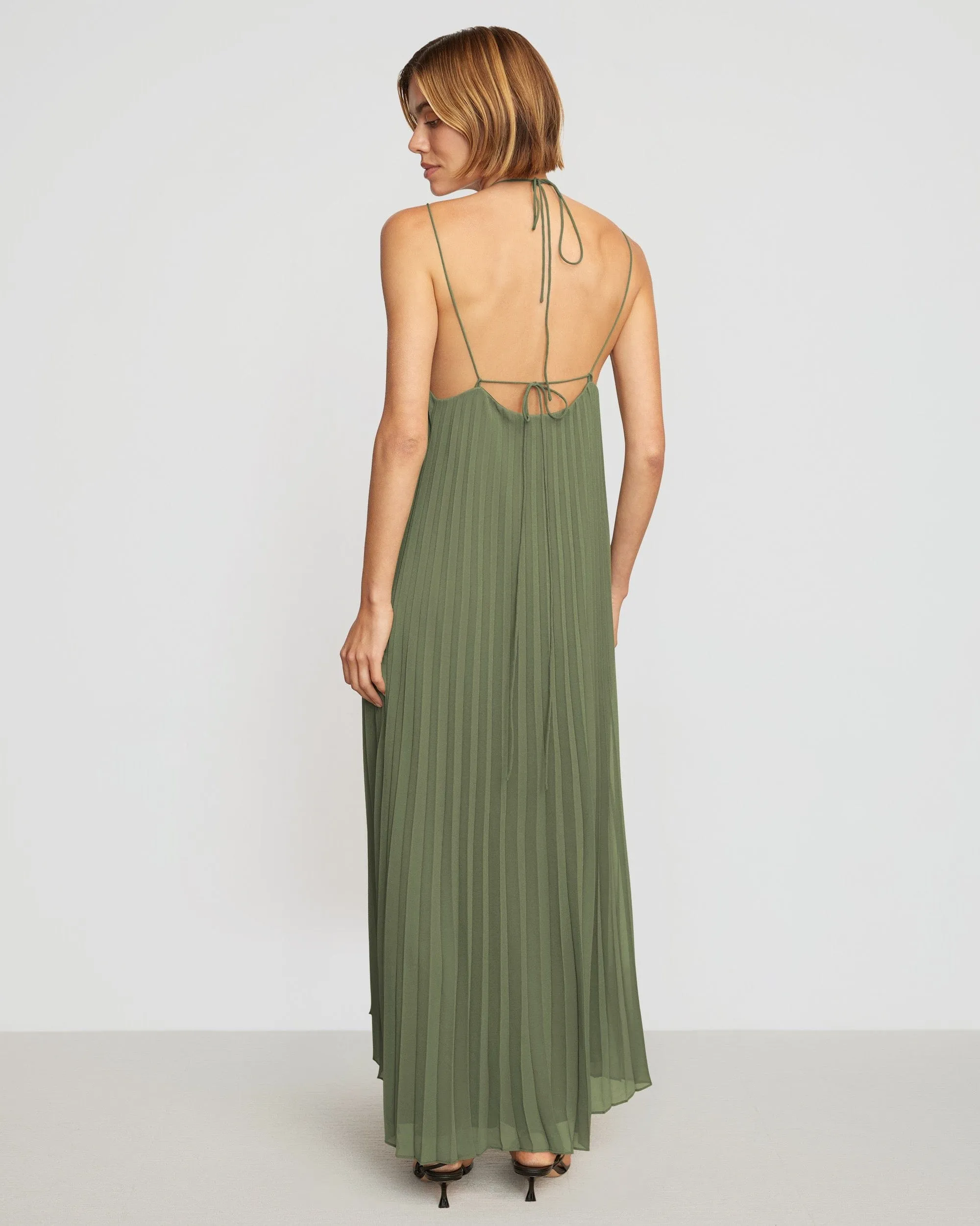 Juliette Pleated Maxi Dress