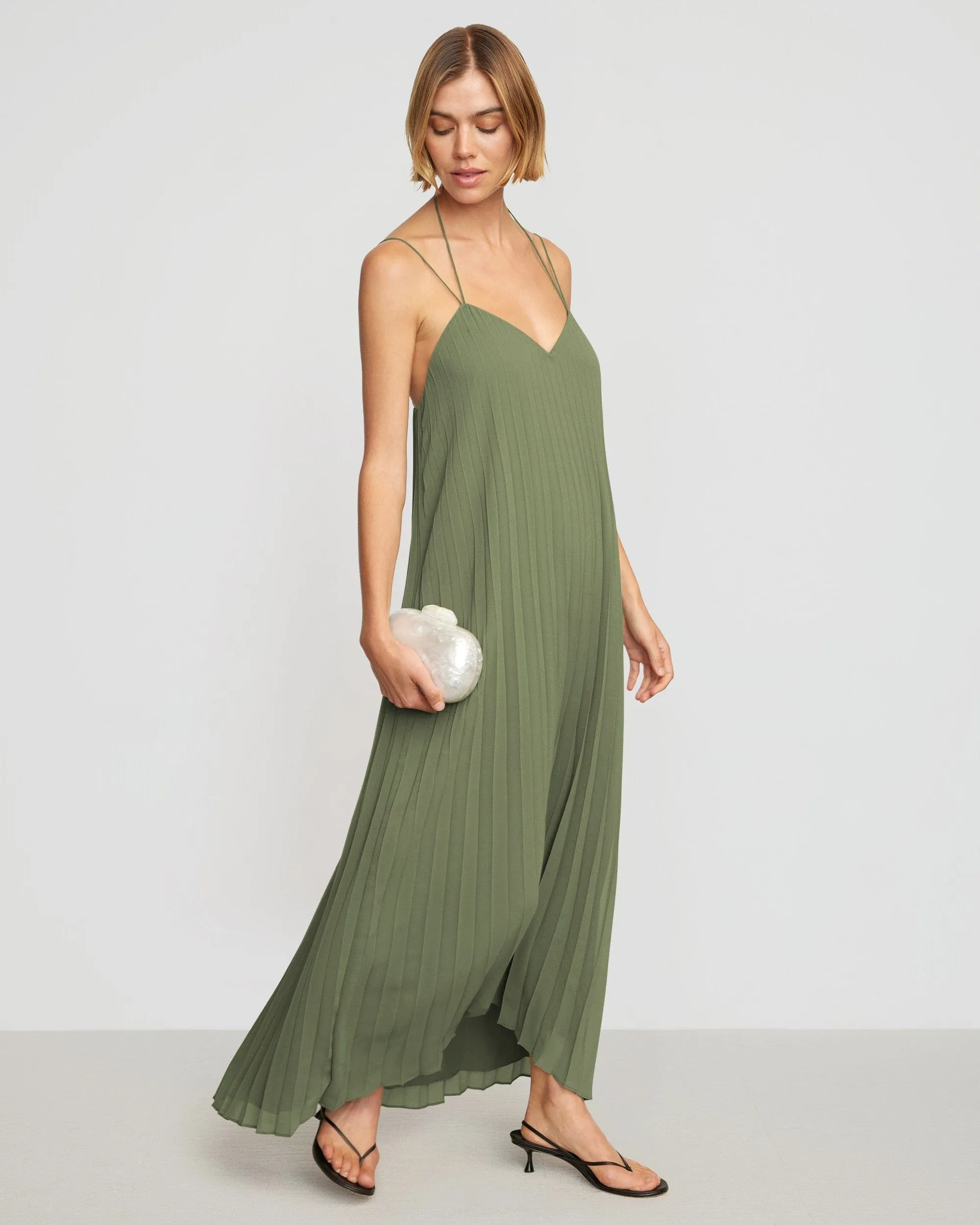 Juliette Pleated Maxi Dress