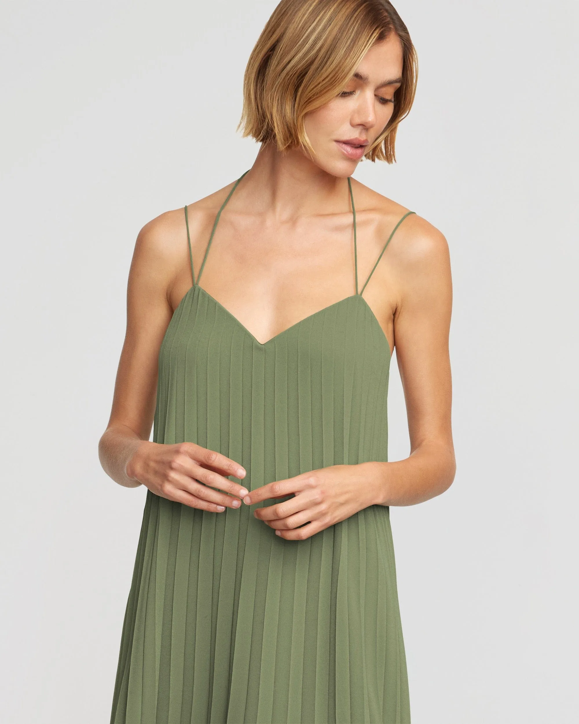 Juliette Pleated Maxi Dress