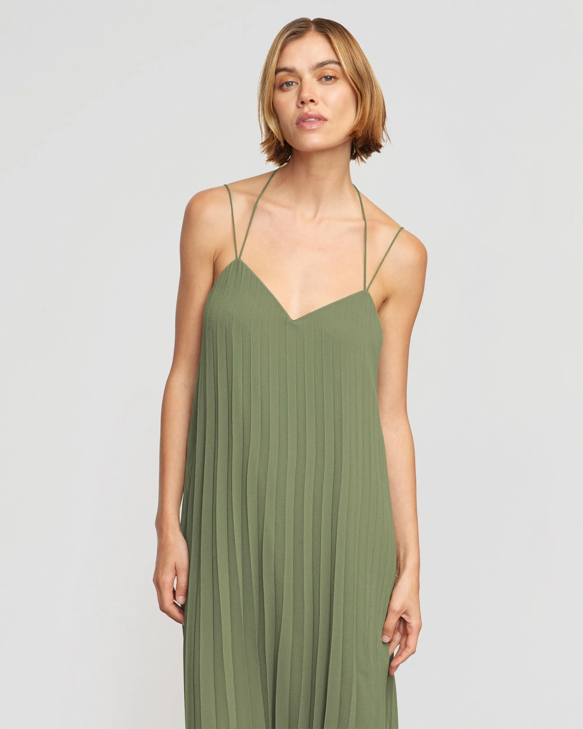 Juliette Pleated Maxi Dress