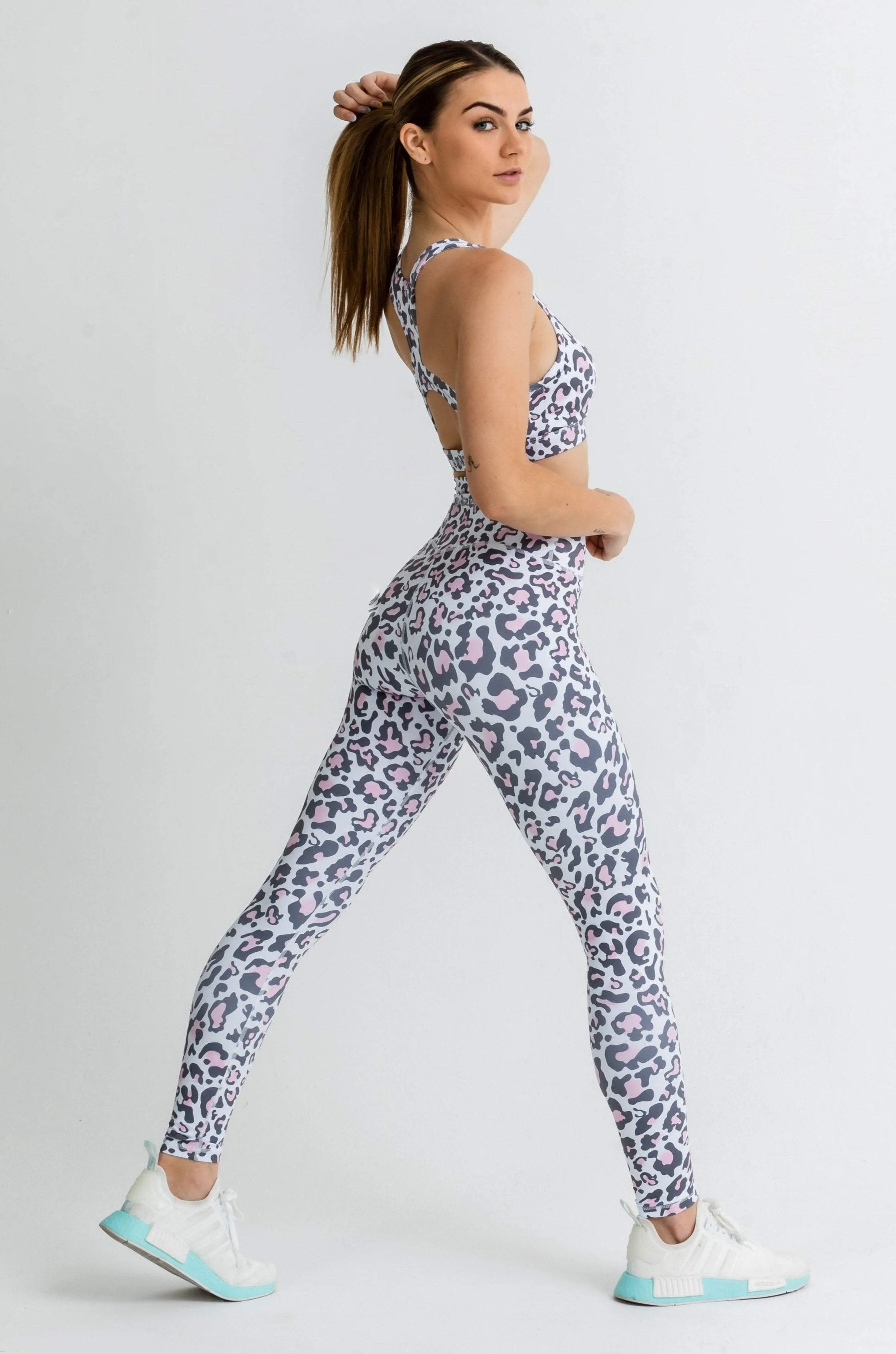 Jungle Leggings - Pink Leopard